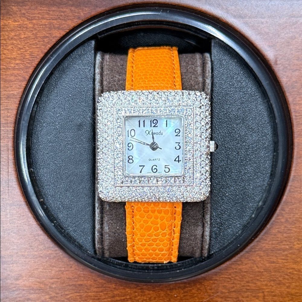 Xanadu Watch with Rhinestones Bezel